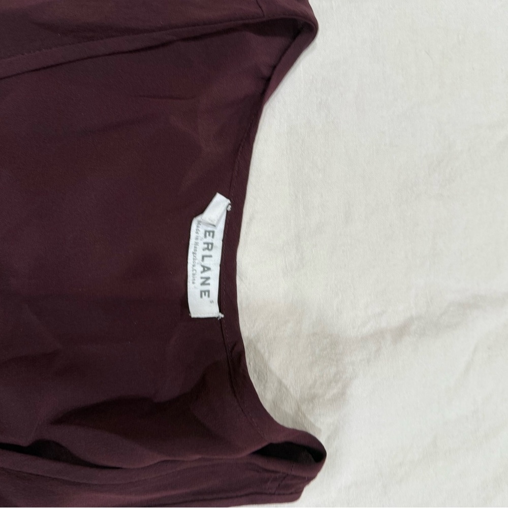 Everlane Burgundy Silk Dress - Picture 2 of 2